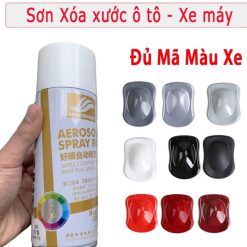 Sơn Xịt Xóa Vết Xước Ô Tô Chuẩn Màu Bút Sơn Ô Tô Màu Trắng, Đen, Bạc