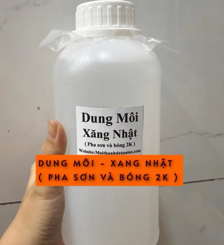 Thinner Dung môi xăng Nhật pha bóng và sơn ô tô xe máy 1 lít, nguyên zin không tạp chất